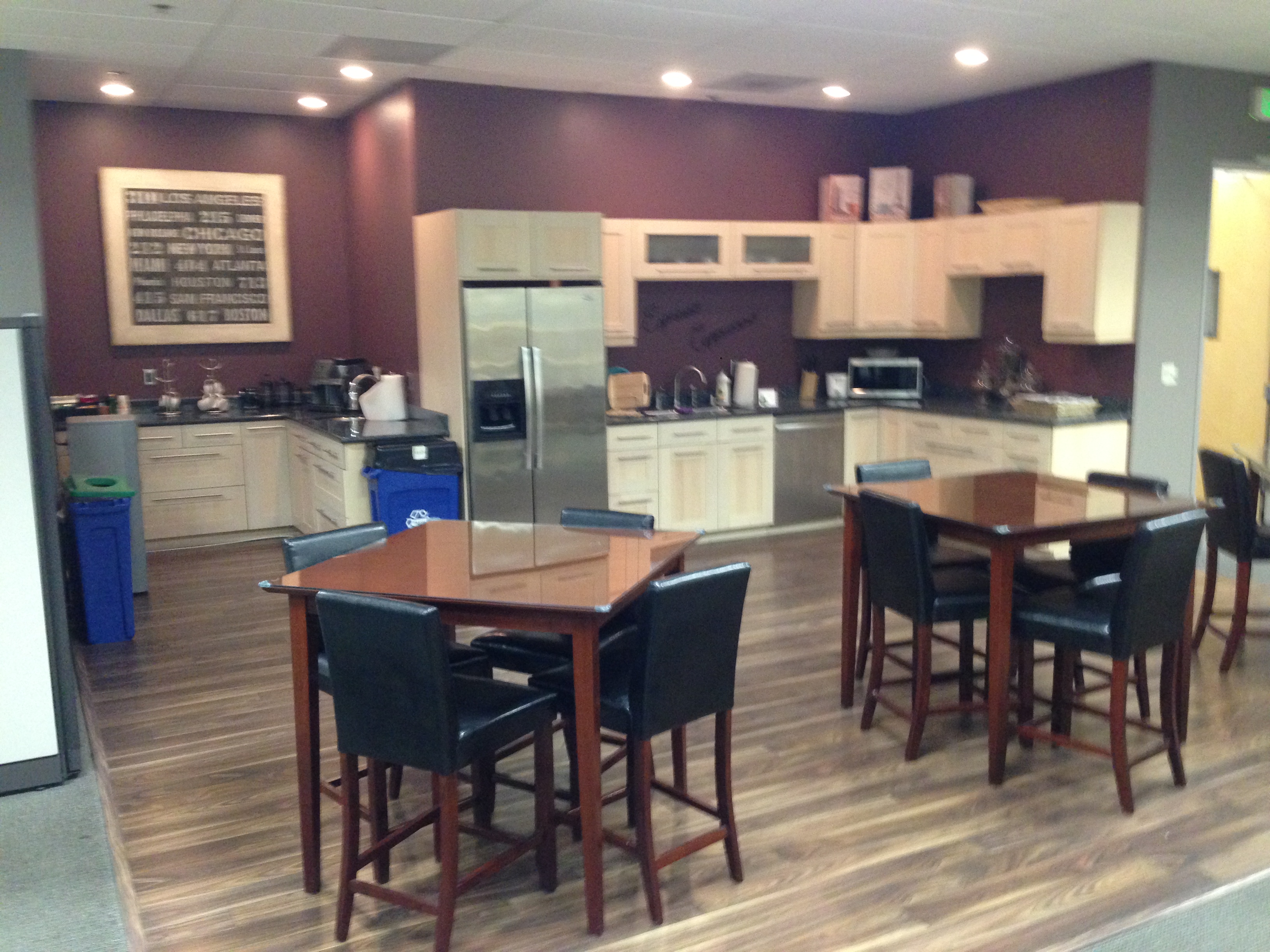 One of the coffee and relax zones